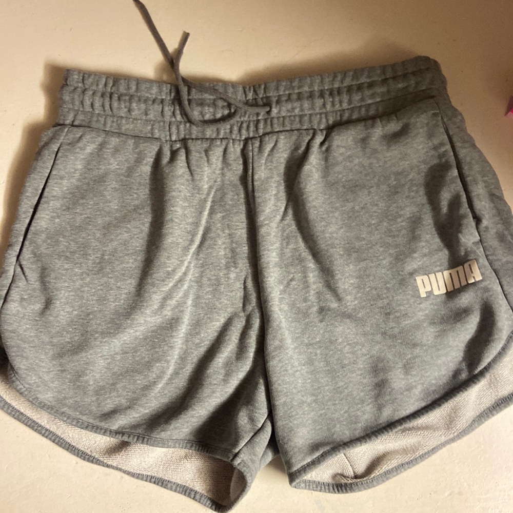 Puma gray athletic shorts